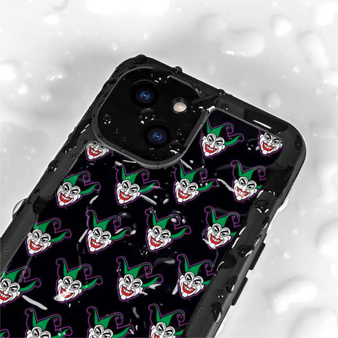 DC Comics The Joker Logo Pattern iPhone 15 Plus Waterproof Case